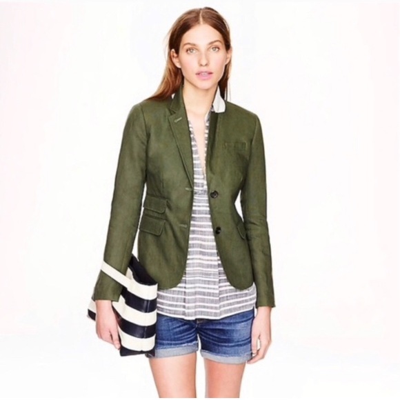 J. Crew Linen Schoolboy Blazer - Picture 2 of 14